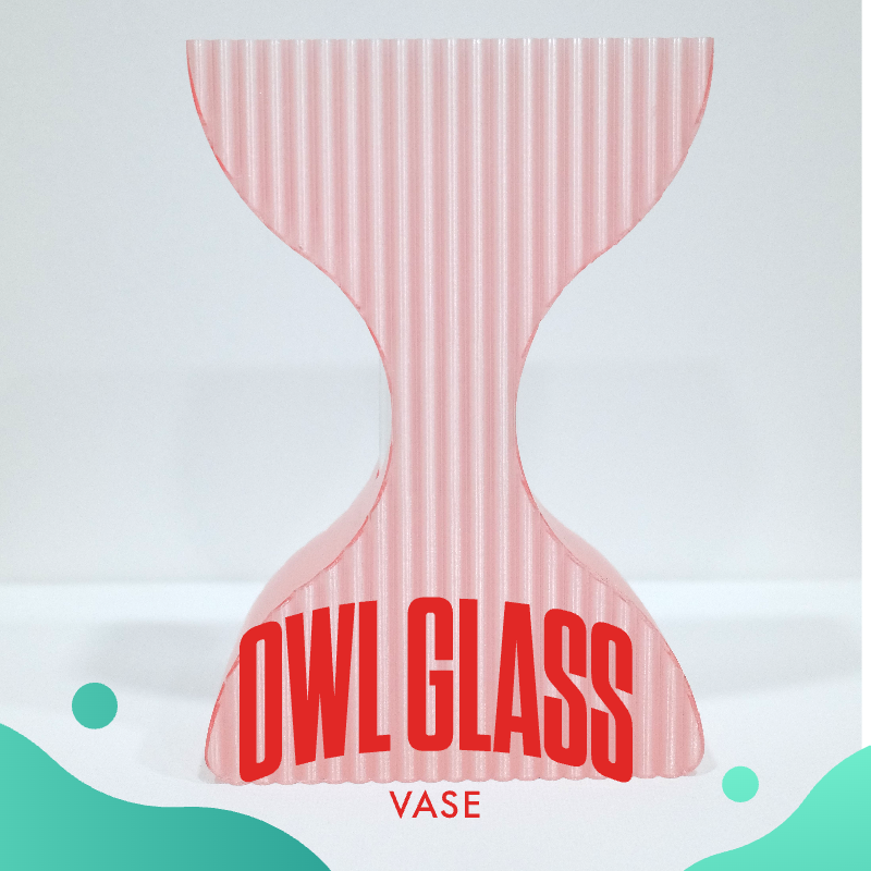 Owl Glass Vase